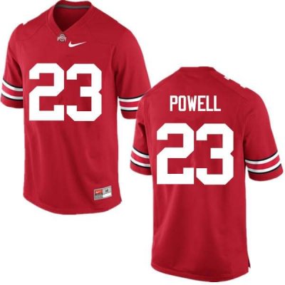 Men's Ohio State Buckeyes #23 Tyvis Powell Red Nike NCAA College Football Jersey Ventilation PBI7744ZS